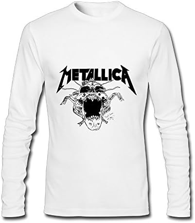 Metallica Logo Design O-Neck Long Sleeve Sports Vintage Tee Shirt Mens Guys