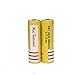 2Pcs 3000Mah 18650 Li-ion Rechargeable Battery, Lithium 18650 Batteries with Wireless Charger Combo for Led Flashlight Headlamp Search Light Bike Light
