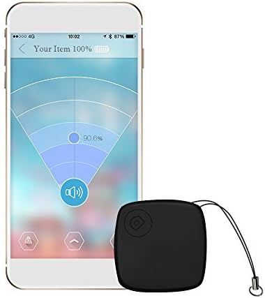 Milostar Key Finder, Phone Finder, Item Finder, Bluetooth 4.0 /Anti Lost Alarm with APP for IOS 7.0/Andriod 4.3 and above.(Black)
