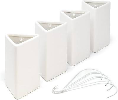 joeji's Kitchen Set of 4 Hanging Radiator Humidifiers White Ceramic