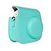 Blummy PU Leather Instax Mini 8 Camera Case for Fujifilm Instax Mini 8/ Mini 8+/ Mini 9 Instant Camera with Adjustable Strap and Pocket (Mint)