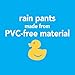 i play. by green sprouts Baby Toddler Girls' Rain Pants, Gray, 3T/4T