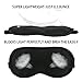 Silk Sleep Mask for Women,Men,Soft Light Blocking Natural Silk Sleeping Eye Mask with Ear Plug Set for Travel, Blackout Blindfold with Adjustable Strap