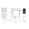 Bandc-Waterproof-Marine-Boat-Jeep-Blue-Led-Rocker-Switch-On-off-Spst3p1-Lamp