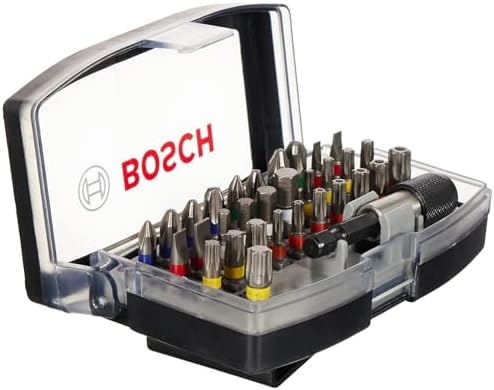 Professional 32 pièces Coffrets d'embouts de vissage Extra Hard (PH, PZ, T, TH, S, HEX-Bit, Accessoires Perforateurs et Visseuses)