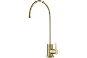 KRAUS Purita 100% Lead-Free Kitchen Water Filter Faucet in Spot Free Antique Champagne Bronze, FF-100SFACB