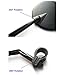 Fantasy Life Universal Bicycle Rearview Mirror - Safety Mountain Road Bike Convex Glass Rearview Mirror (Right Left Available)