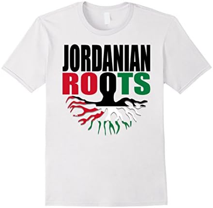 Men's Teecastle Jordanian Roots Jordan Pride Gift Flag T-Shirt 3XL White