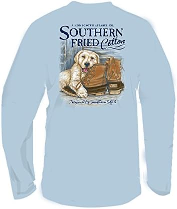 Southern Fried Cotton Dogs Favorite Chew Toy Adult Long Sleeve T-Shirt-Southern Sky-XL