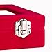 Pasutewel Earring Storage Case 24 Compartments Ring Velvet Display Case Box Earring Ring Organizer Velvet Jewelry Tray Cufflink Storage Showcase with Clear Glass Lid Hot Pink