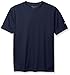 Duofold Boys' Big Double Dry Short Sleeve Tee, Navy, Large