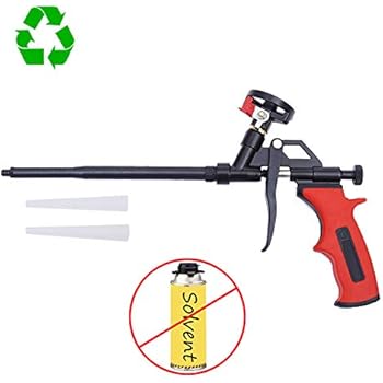 DAFEIKE Foam Insulation Gun Needn't Cleaner, Updated Teflon Pro Foam Dispensing Gun, Expandable Pu Foaming Applicator, Spray Tool for Caulking, Sealing and Filling