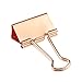 Rose Gold Paper Binder Clips (1 in, 50 Pack)