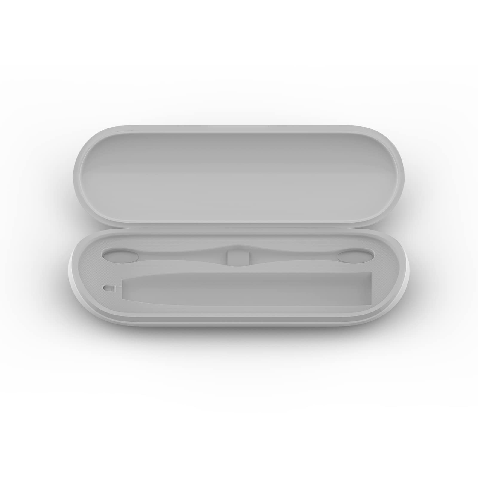 Oclean X Pro Series Toothbrush Travel Case, Fit for Model X Pro/X Pro Elite/X Pro Digital, Hard Carrying Case Holder, Store Clean Brush While Travelling – White/Grey