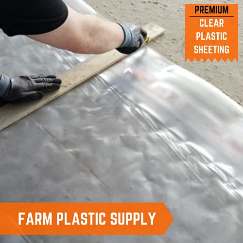 Farm Plastic Supply Clear Plastic Sheeting 10 mil (10' x 100