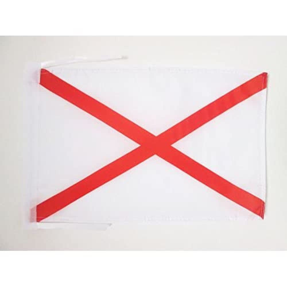 AZ FLAG - St Patricks Cross Flag - 18'' x 12'' - 100% Polyester paddy's cross Small Banner with Two Cords - Fade Resistant - Vivid Colors - 18x12 in - 45x30 Cm โ image 1