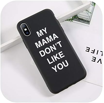 Phone Case for iPhone 11 6 6s 7 8 Plus X XR XS 11Pro Max Fashion Graffiti Candy Color Pure Letter Soft TPU Cover-T3 Black-for iPhone Xs