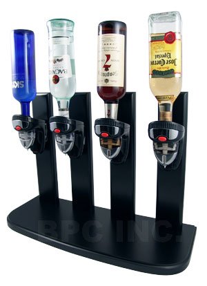 Four Bottle Upside Down Bottle Dispenser