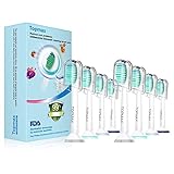 Sonicare Replacement Heads Topmax 8 pack fit DiamondClean Replacement for Philips Sonicare Toothbrush Heads HX6014 ProResults