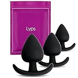 Analplug Butt Plug Training Set - 3 Sizes (Ø 27 mm, Ø 36mm & Ø 43 mm) Anal Sex Toy Anal Pleasure,100% FDA Approved Silicone, Lyps Spades