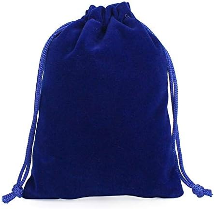 LIMMC 50Pcs/lot Drawstring Velvet Bag 5x7/7x9/9x12/10x15cm Pouches Small size Jewelry Gift Display Packing Bags Can customized,Royal blue