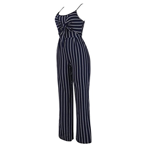 image for WuyiMC Jumpsuit, Womens Clubwear Strappy Striped Playsuit Bandage Body