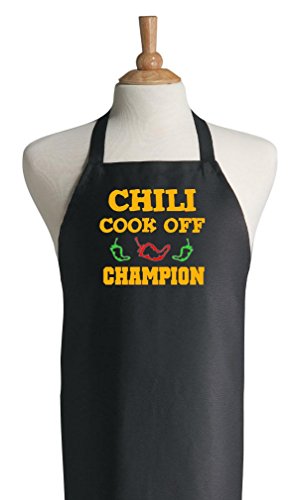 Chili Cook Off Champion Black Apron For Winning Prize