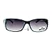 CG Eyewear Rhinestone Studded Narrow Rectangular Designer Fashion Sunglasses ...