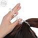 [New Verision] lnvisibobble Power Traceless Hair Ring (Crystal Clear) - Hair Coils, Coil Hair Ties - 10pcs (Crystal Clear)