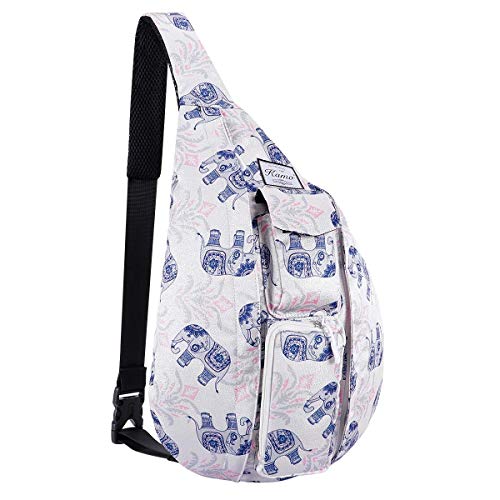 KAMO Sling Backpack - Rope Bag Crossbody Backpack Travel Multipurpose Daypacks for Men Women Lady Girl Teens