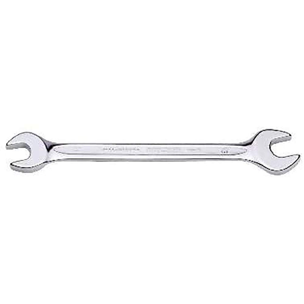 Bahco 6M-27-30 15 Degree Angled Metric Double Open End Wrench, Silver, 27 x 30 mm