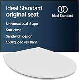 Ideal Standard Tirso Soft Close Toilet Seat Universal Oval Duroplast White 150kg view 2