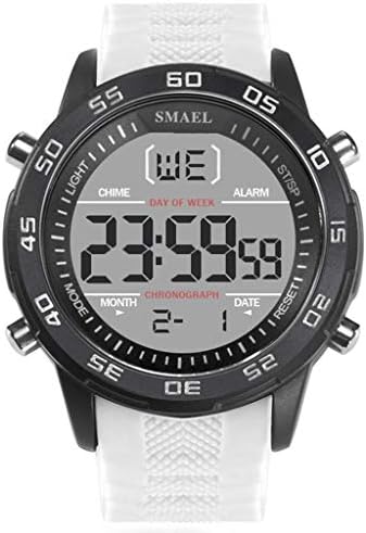 Sport Watches for Men, Casual Analog Digital Luminous Dial Resin Band Waterproof Outdoor Watch