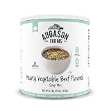 Augason Farms Hearty Vegetable Beef Flavored Soup Mix 2 lb 12 oz No. 10 Can