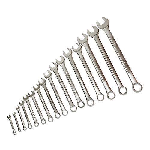 ABN Raised Panel Combination Wrench Set SAE Standard Wrench Set 1/4in