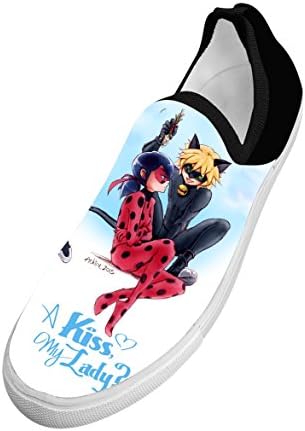 The_Miraculous_Ladybug Pattern 3D Print Customized Running Fly Knit Running Breathable Fashion Youth Shoes 11 D(M) US White