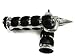 TMS Spike Chrome Hand Grips Throttle Boss for Yamaha V-Star Road Star Custom Classic Harley Sportster Dyna Softail Road Street Honda GL 1500 1800 Shadow 750 1100