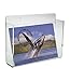 Source One LLC Premium Wall Mount Postcard Holder Display Rack (1-Pack Clear)