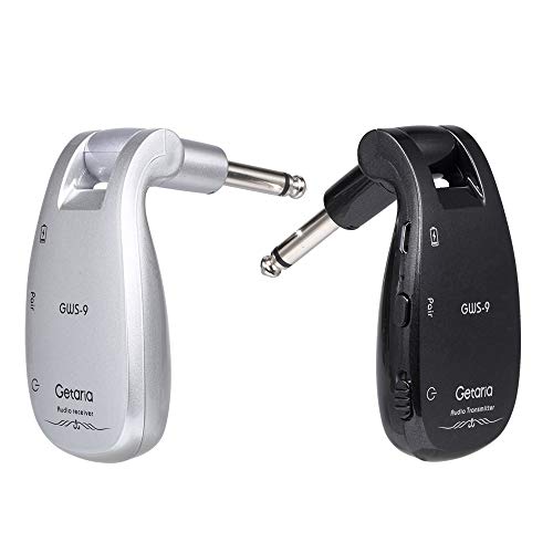 Getaria Wireless Guitar Transmitter Receiver set 2.4GH Wireless Guitar System for Electric Guitar Bass