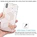 JAHOLAN Compatible iPhone Xs Max Case Bling Glitter Sparkle Rose Gold Marble Design Clear Bumper TPU Soft Rubber Silicone Cover Phone Case for iPhone Xs Max 2018 6.5 inch