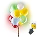 LED Light up Balloons 15 Mixed color Party Pack by ALCHEMY PARTY With on / off button