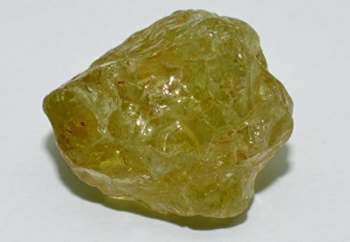 Green Garnet rough & transparent gemstone crystal from Mali 11.77 carat