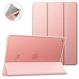 Dadanism iPad 9.7 2018 Case 6th Generation/iPad 9.7 2017 Case 5th Generation, [Flexible TPU Translucent Soft Back] Ultra Slim Lightweight Trifold Stand Smart Cover with Auto Sleep/Wake, Rose Gold...