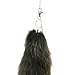 URSFUR Fluffy Black Fox Tail Fur Keychain Cosplay Toy Car Bag Charm Pendant Key Chain Ring Handbag Tassel Accessories