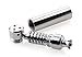 Spiral Pipe Bomb Bud Silver Chrome