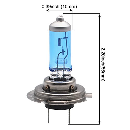 LncBoc H7 Halogen Headlight Headlamp 55W Vehicle Super Bright Replacement for Car Auto 4300K Warm White H7 Pack of 2