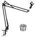 InnoGear Upgraded Microphone Suspension Stand with 3/8" to 5/8" Screw Adapter Mic Clip Adjustable Boom Studio Scissor Arm Stand for Blue Yeti Snowball, Yeti Nano, Yeti x and other Mic primary