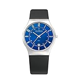 Skagen Men's 233XXLSLN Steel Perfect Blue Leather Watch