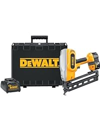 DEWALT DC618K XRP - Kit de pistola para clavos de acabado en ángulo 1-1 4, 2-1 2 pulgadas, inalámbrico, 18-voltios, calibre 16, 20 grados.