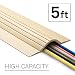 UT Wire 5-Feet Cable Blanket High Capacity Low Profile Cord Cover and Protector, Beige primary